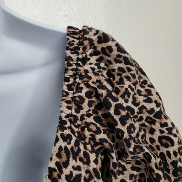 Marissa Webb Diane Canvas Leopard Print Top - Picture 5 of 13